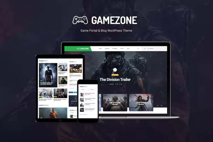 GAMEZONE – VIDEO GAMING BLOG & ESPORTS STORE WORDPRESS THEME
